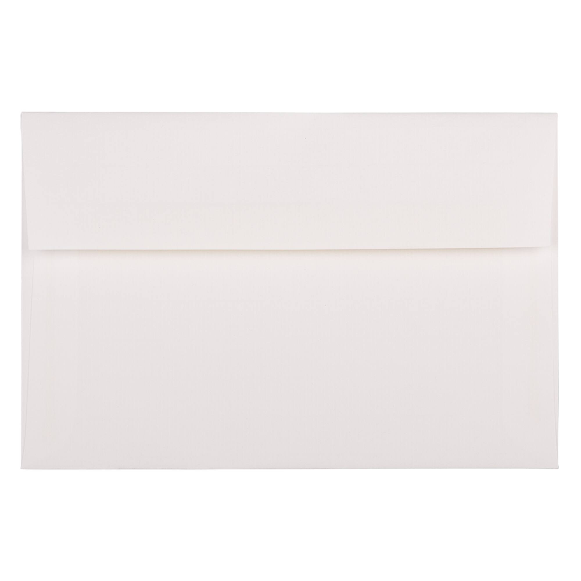 JAM Paper 5.75" x 8.75" Bright White Wove Strathmore Invitation Envelopes